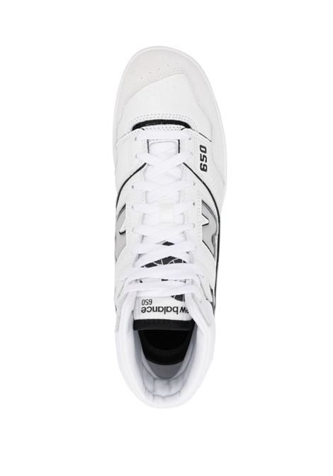 Sneakers basse 650 in bianco e nero - uomo NEW BALANCE | BB650RWHWHT